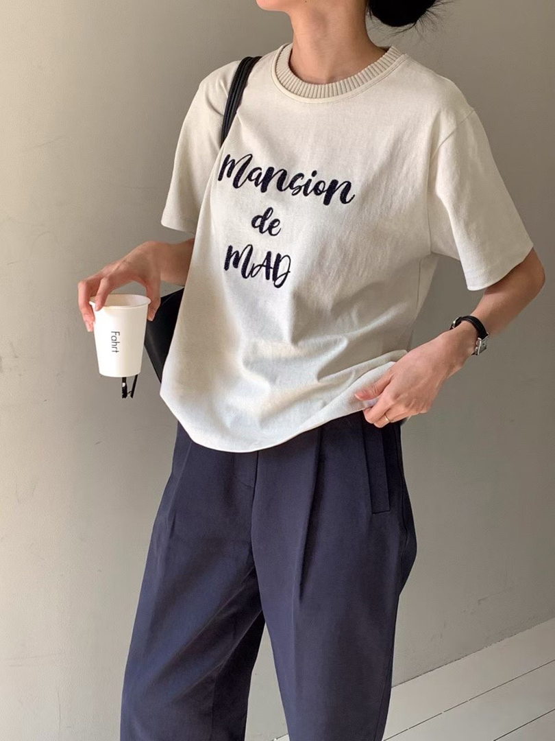 簡單，卻剛剛好的舒適棉T (正韓)