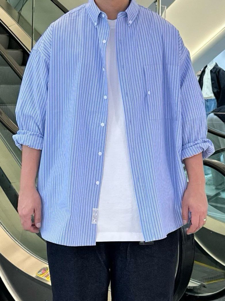 直間長袖恤衫 PURE-176S