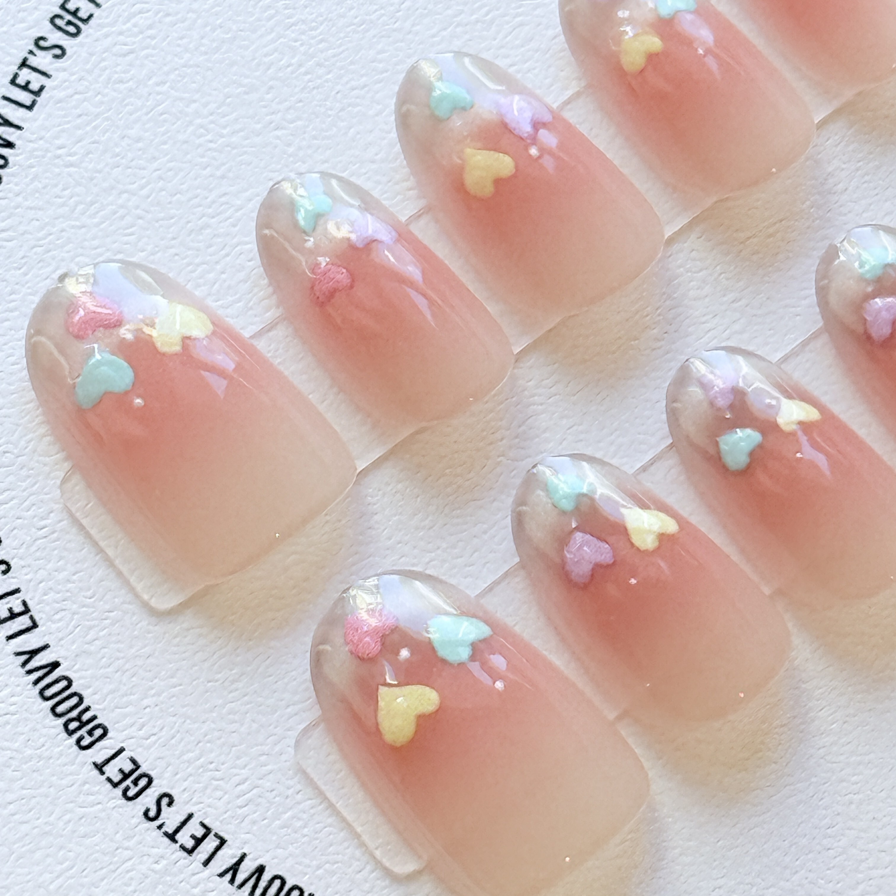 Slay ︳Pastel Color French Style with Hearts