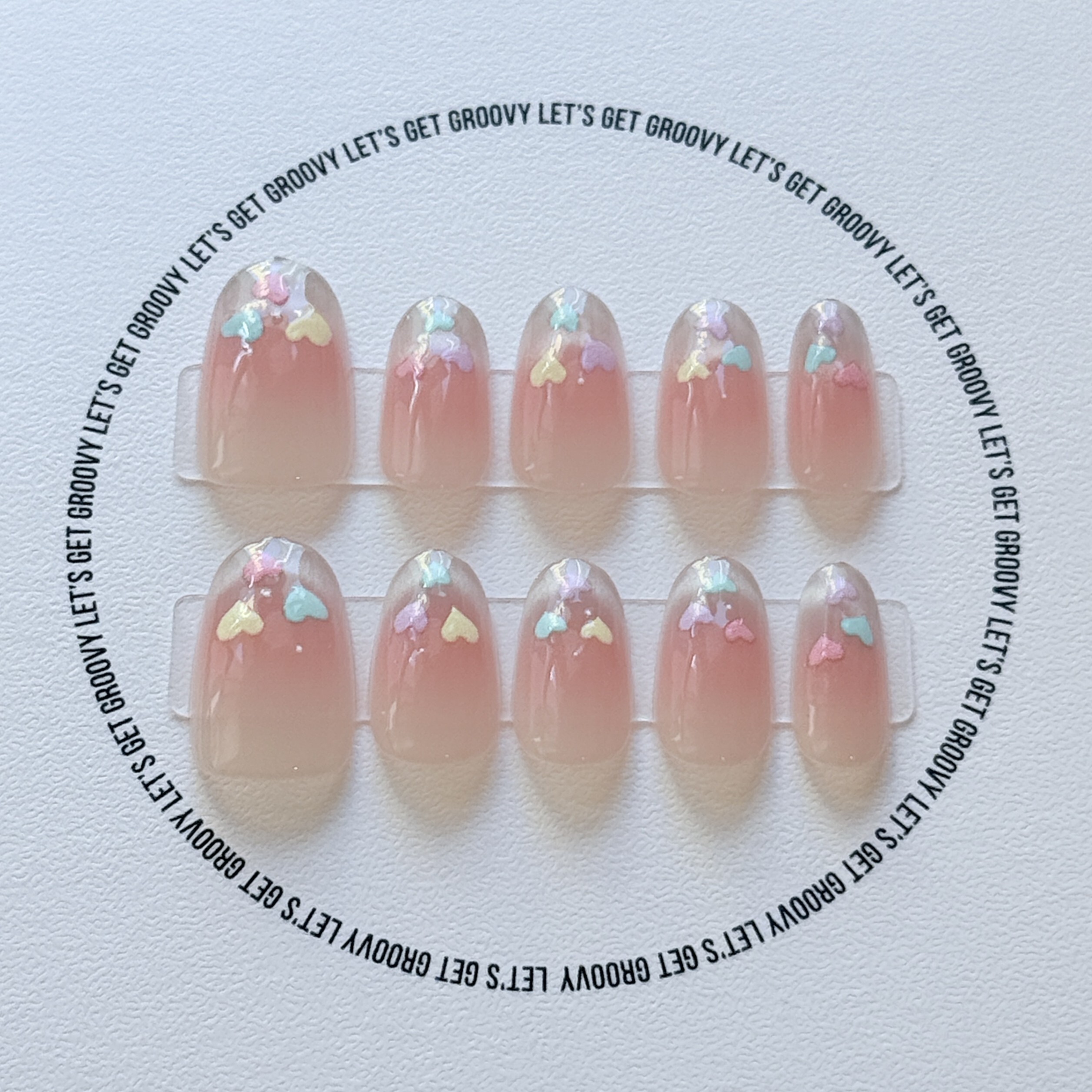 Slay ︳Pastel Color French Style with Hearts