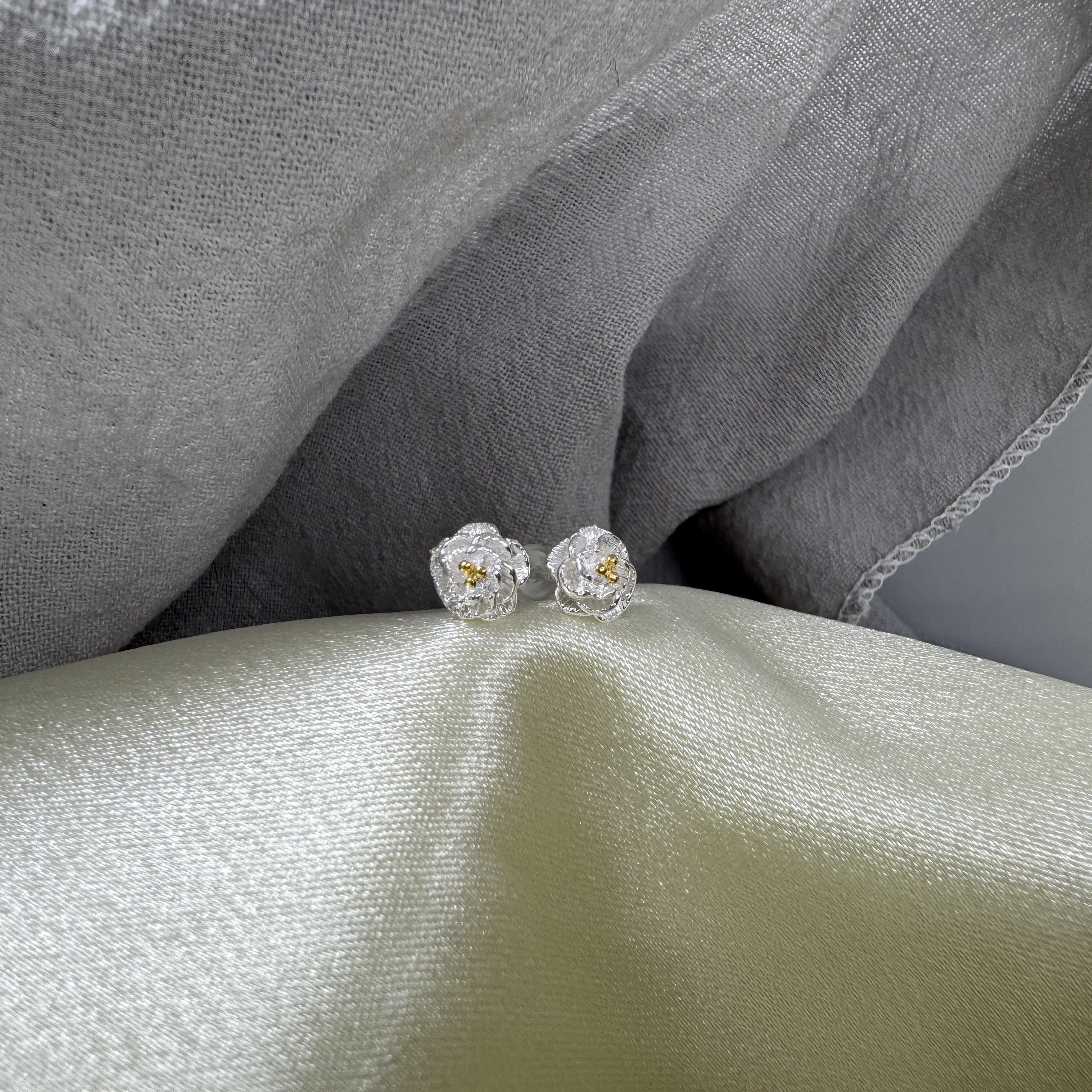 凝露花澄－足銀990耳環