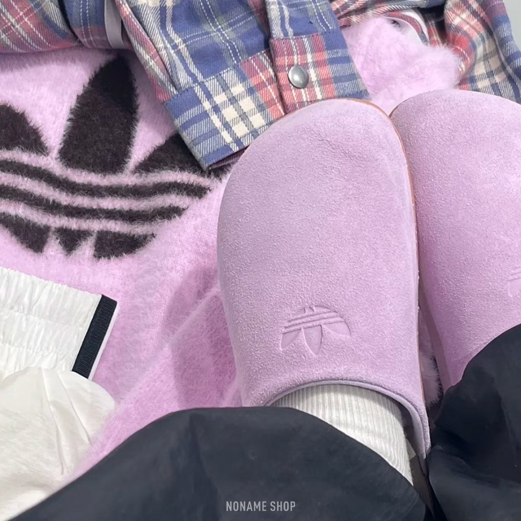 ADIDAS ORIGINALS ADIMULE 防磨 勃肯 懶人鞋 毛絨 拖鞋 兩色 (女款)