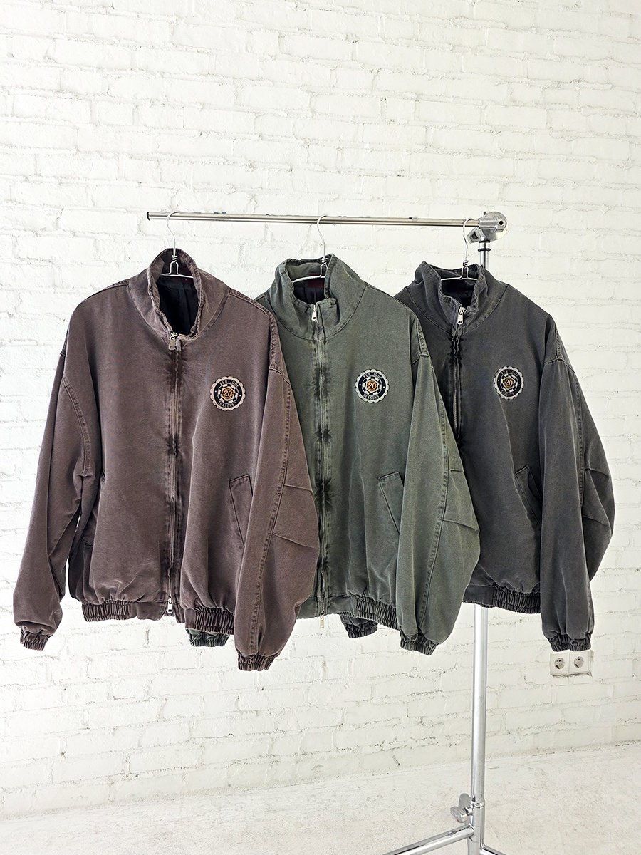 洗水logo拉鍊外套 VENTIQUE-076JK