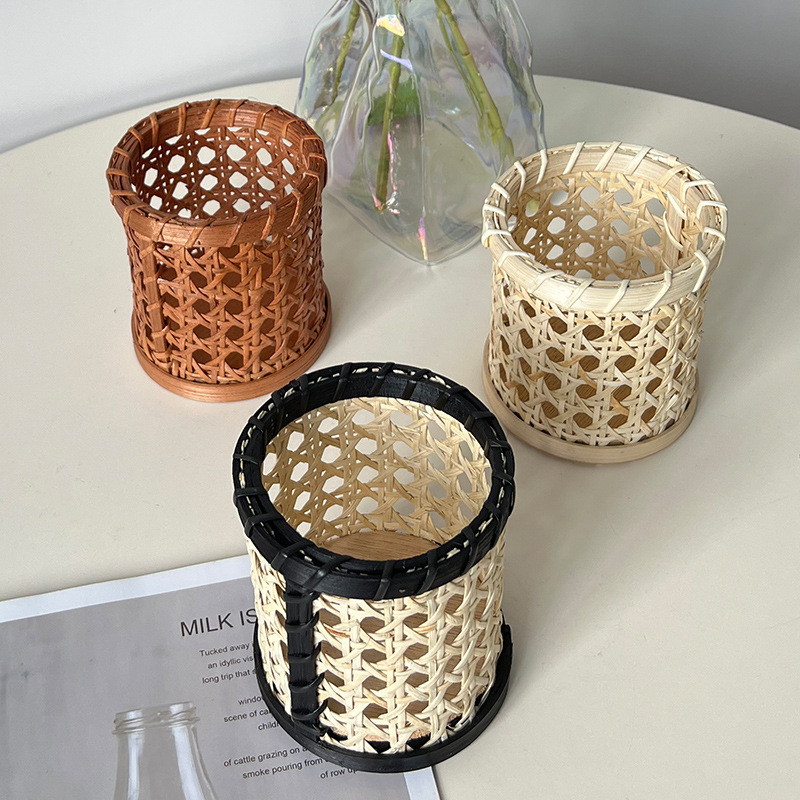 《6244》北歐藤編收納圓筒