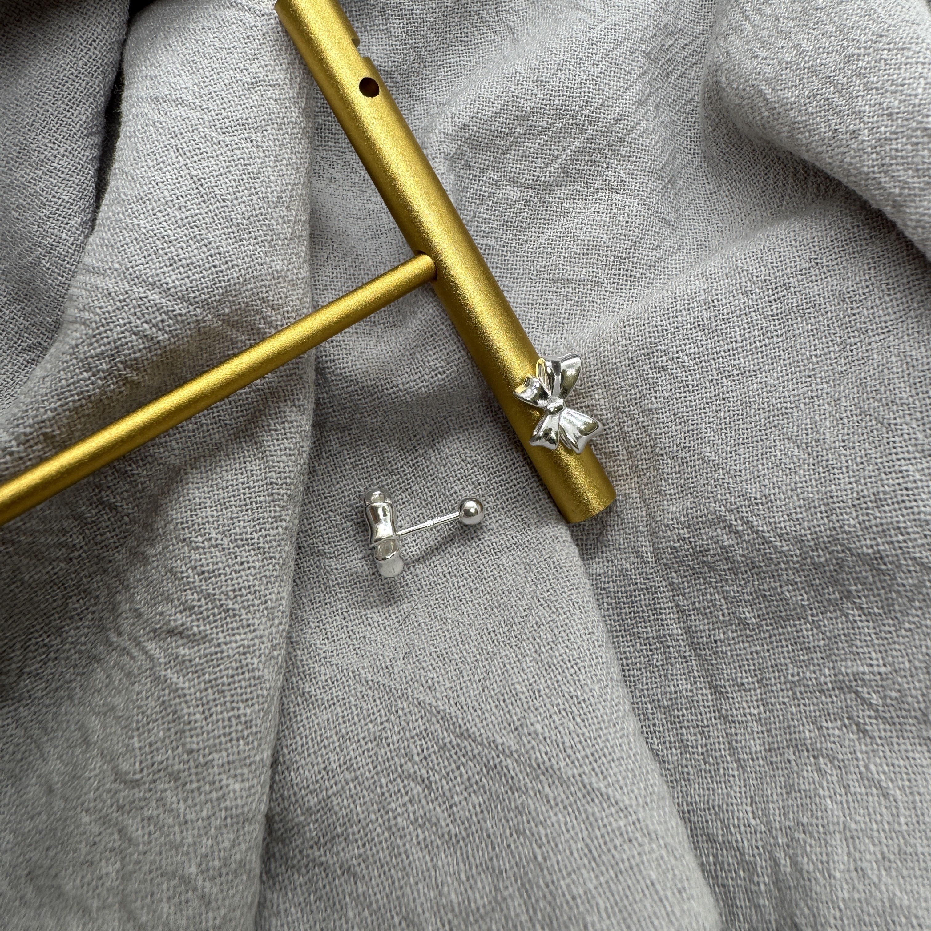 緞澄結轉珠 – 足銀990轉珠耳環