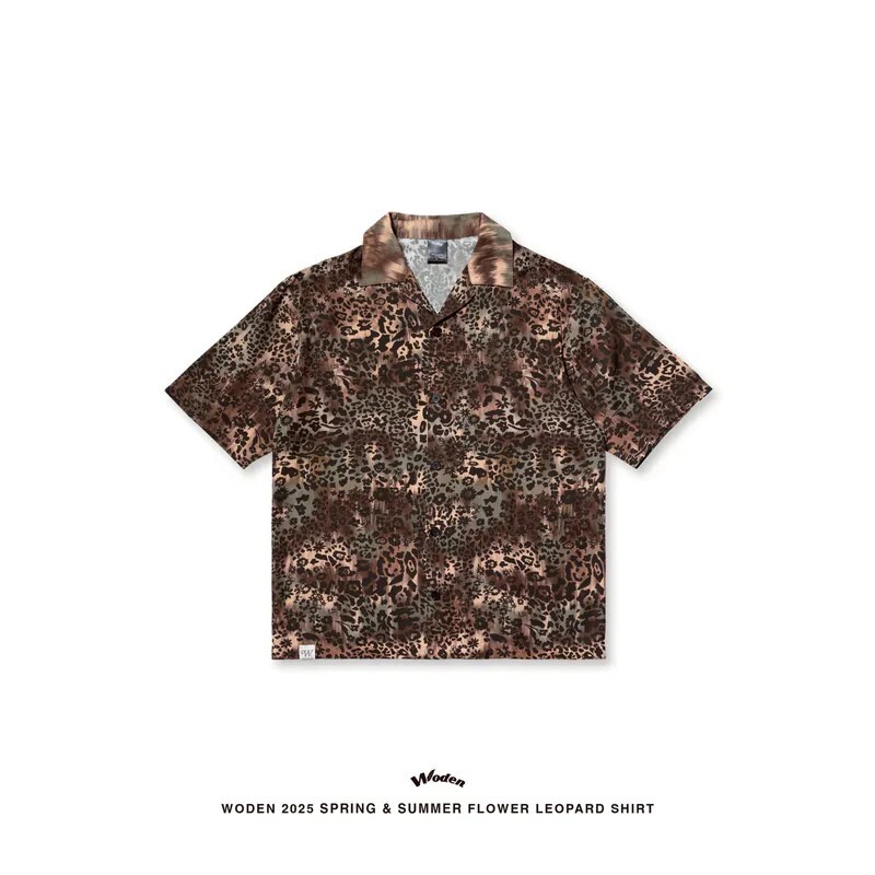 WODEN 25SS 073 Flower leopard shirt