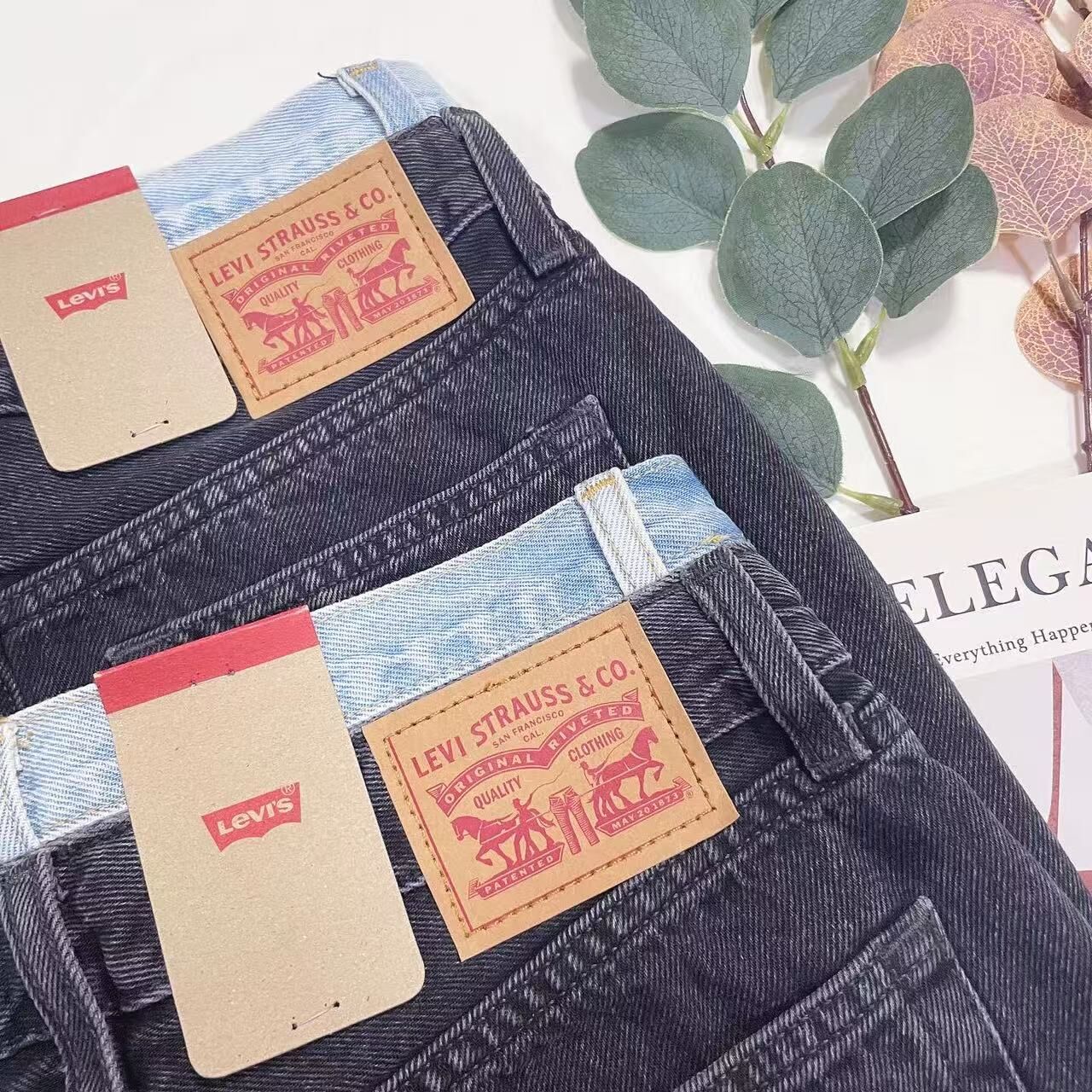 LEVIS ICONS DENIM LAYERED SKIRT