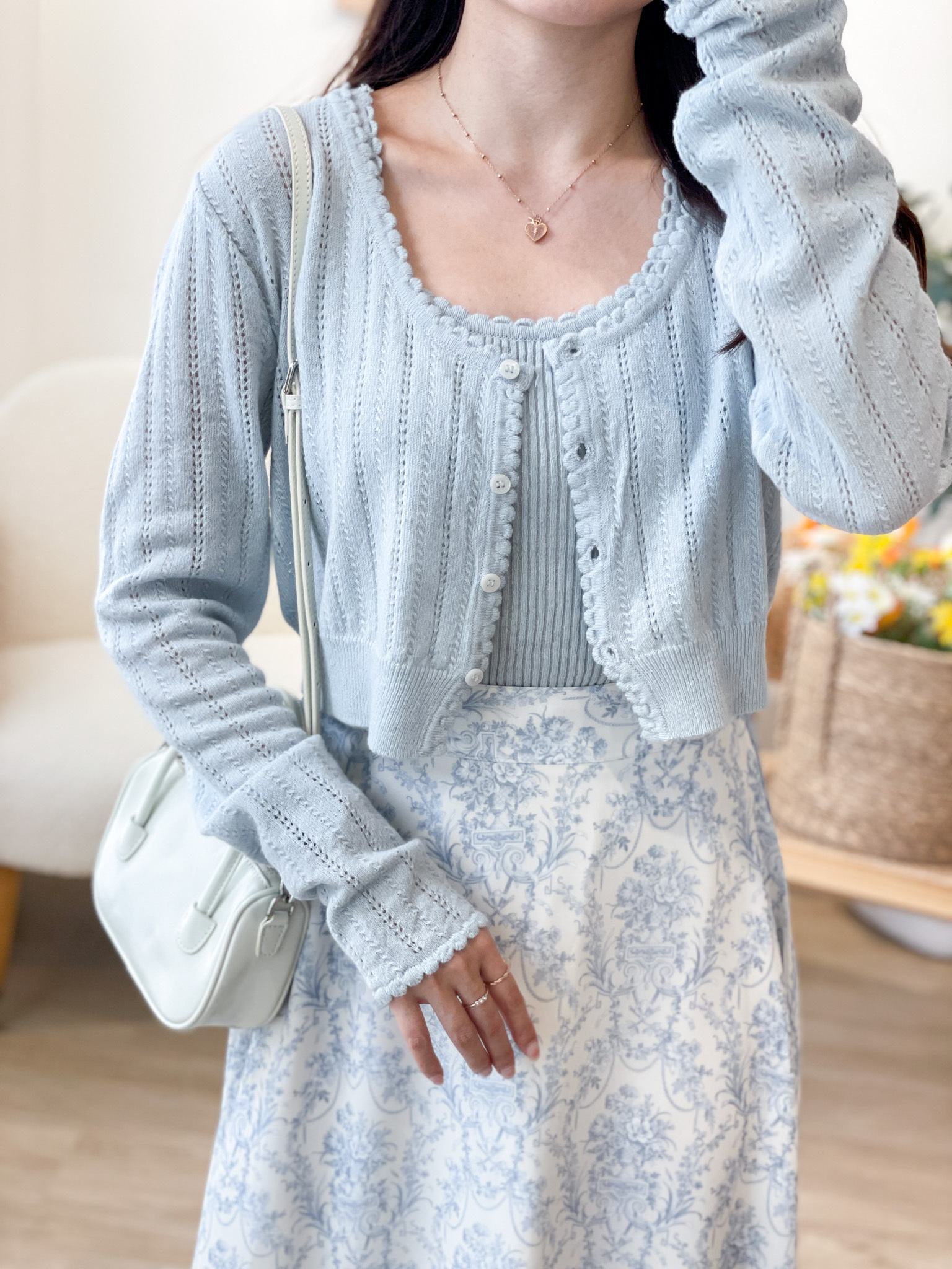T1376 Harmony Wool Cardigan Set