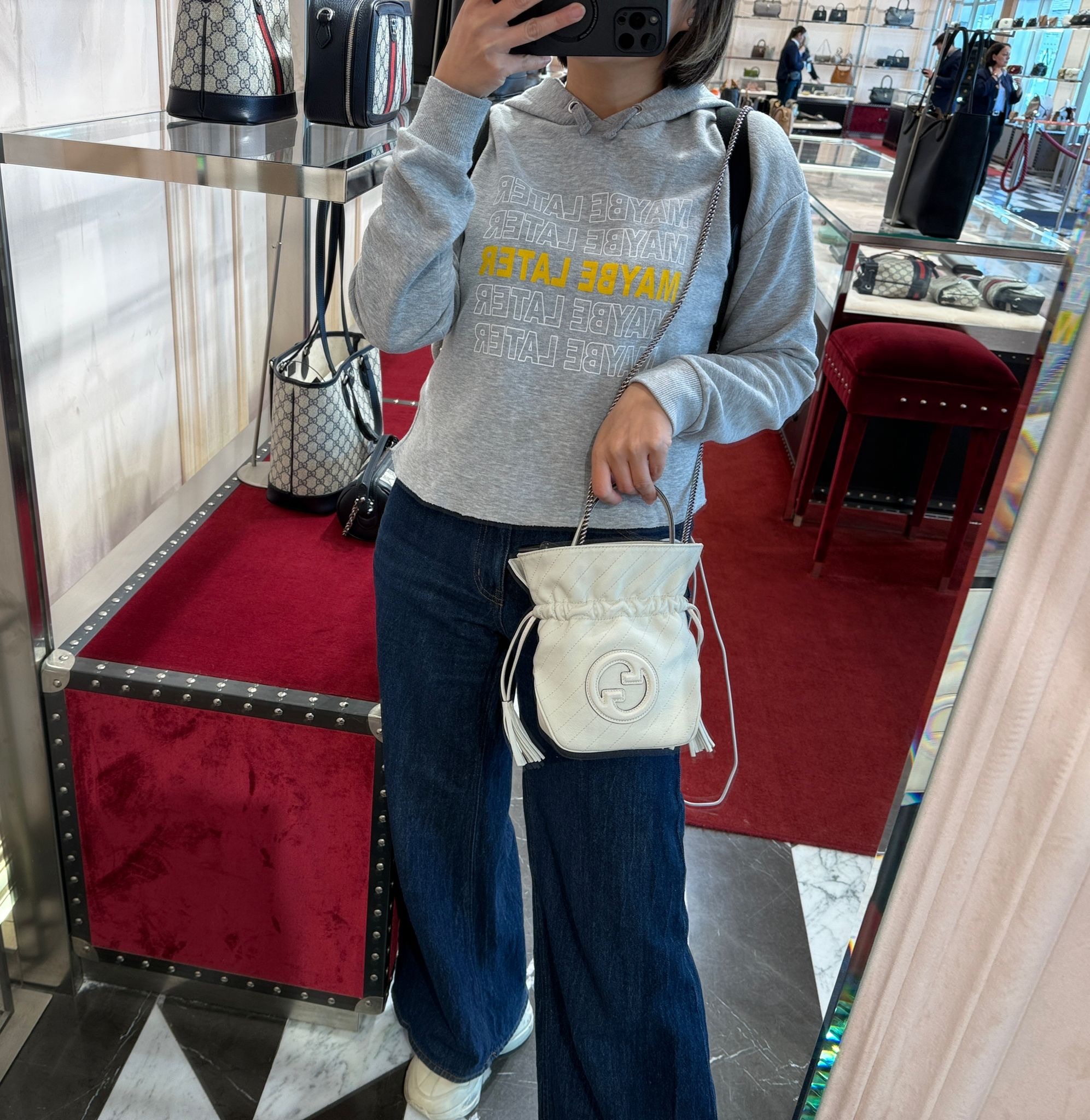 Gucci Bag Sakai Bucket mini Bag White 760313