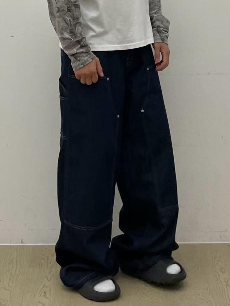 淨色鬆身牛仔褲 EASY-088P