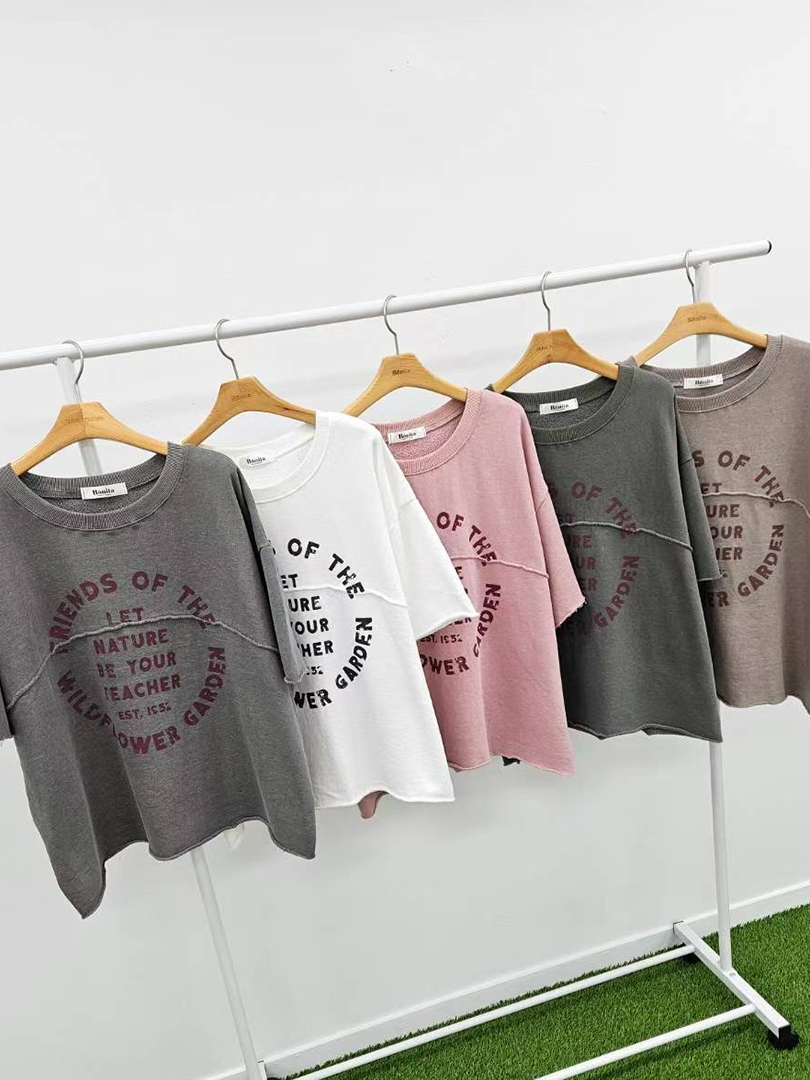 多一點隨性與呼吸感質感棉T (正韓)