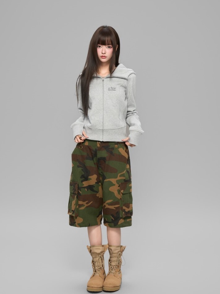 AFGK 胸前刺繡Logo 美式短版 修身連帽外套  A FEW GOOD KIDS