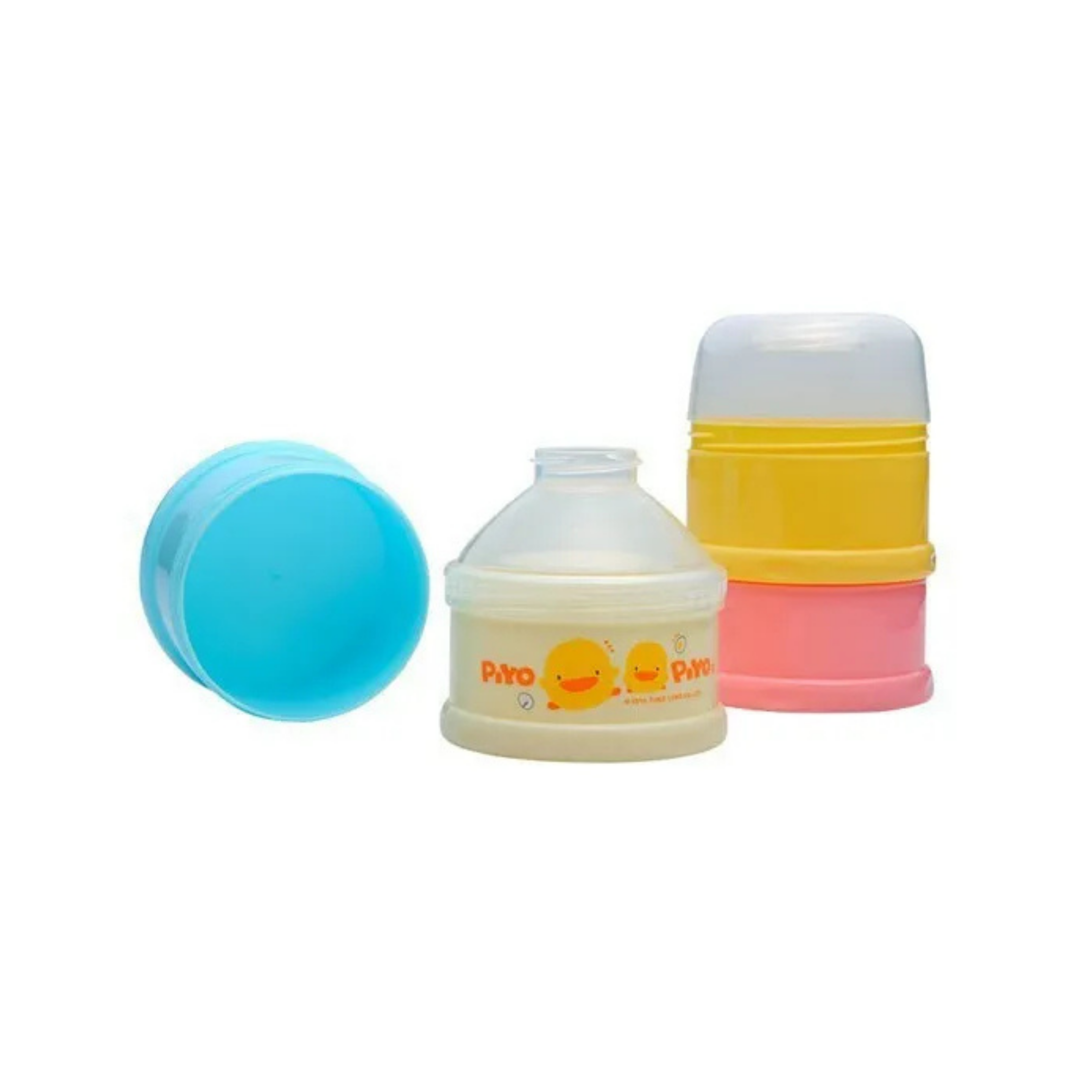 黃色小鴨 彩色特大四層奶粉盒