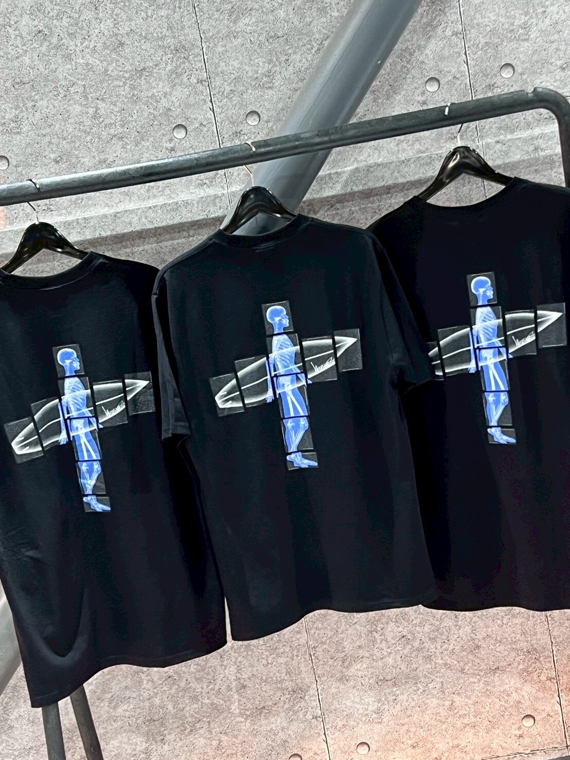 STUSSY BODY SCAN 拼接X光 衝浪人 短袖 T