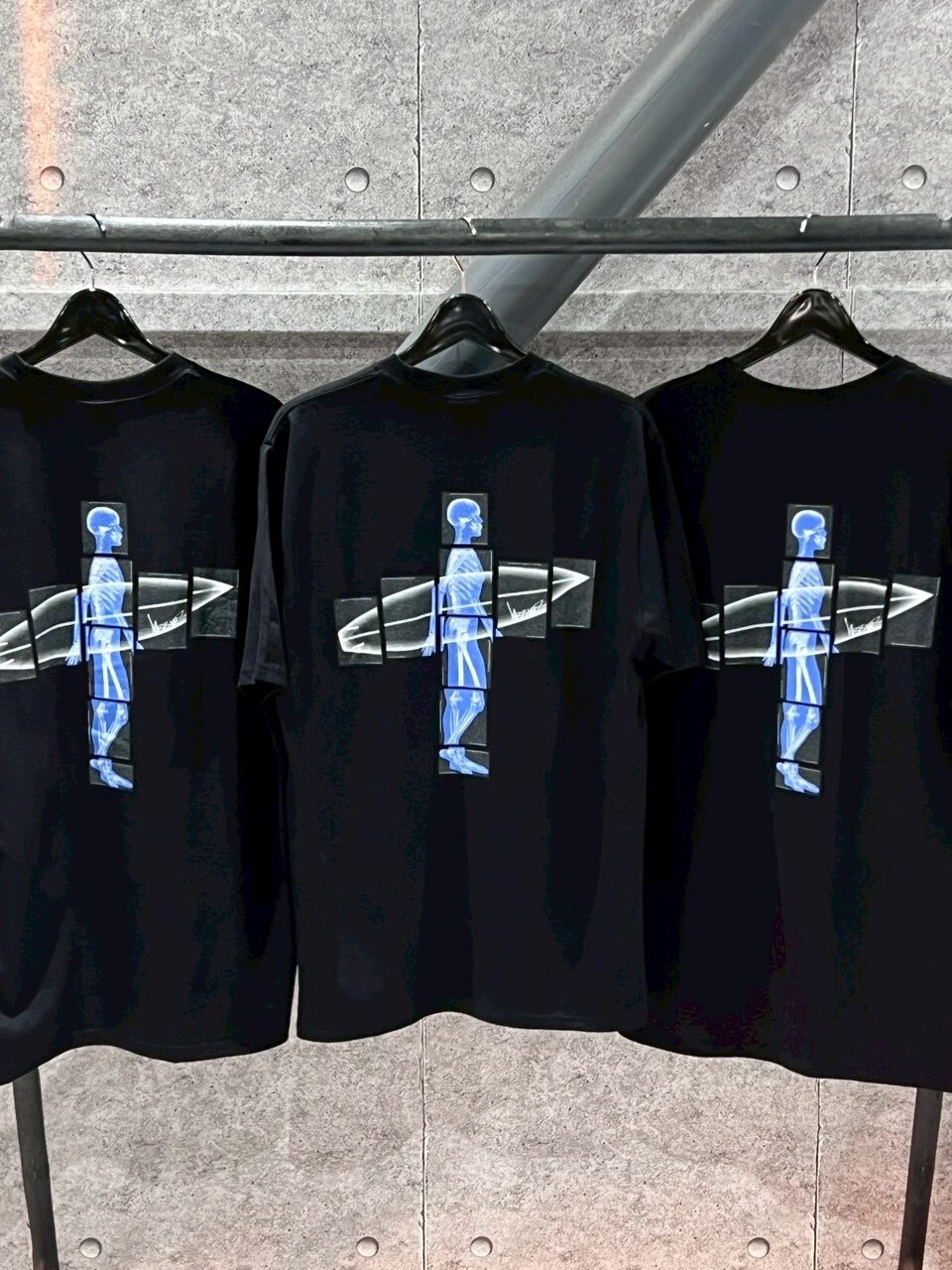 STUSSY BODY SCAN 拼接X光 衝浪人 短袖 T