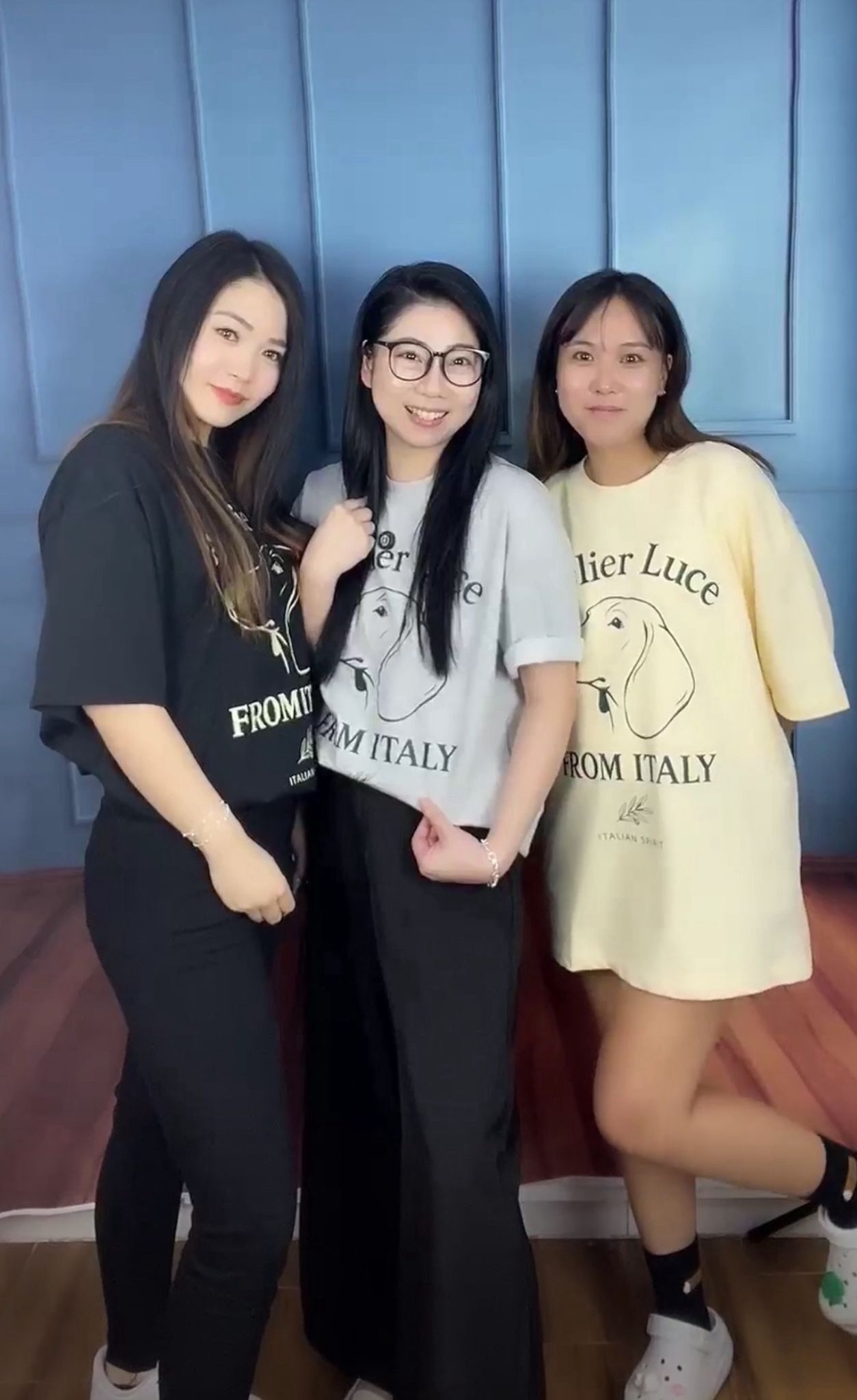 【直播】BL091120 涼感高質意大利設計 狗狗圖案短袖上衣