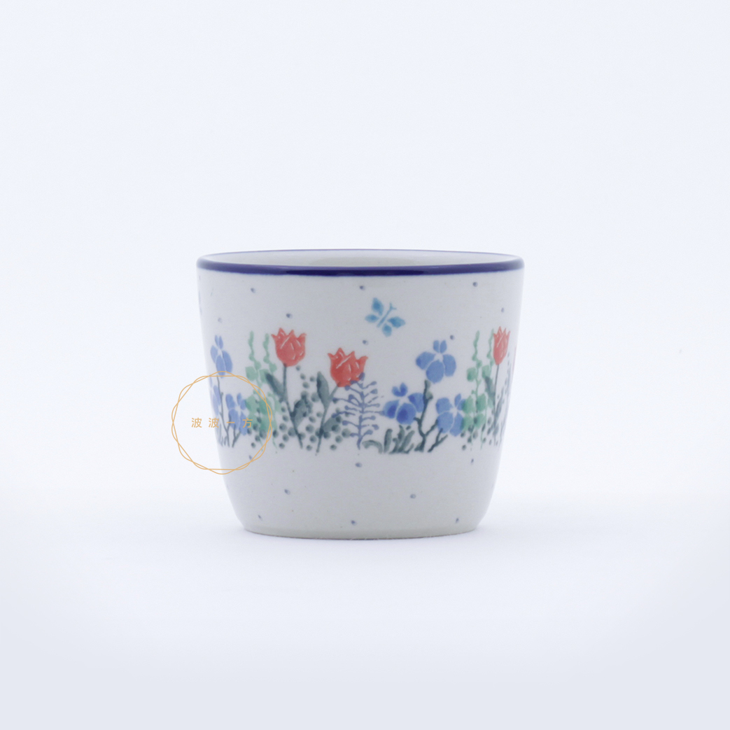 豬口杯-150ml-高6.5cm-可愛搖曳的小花