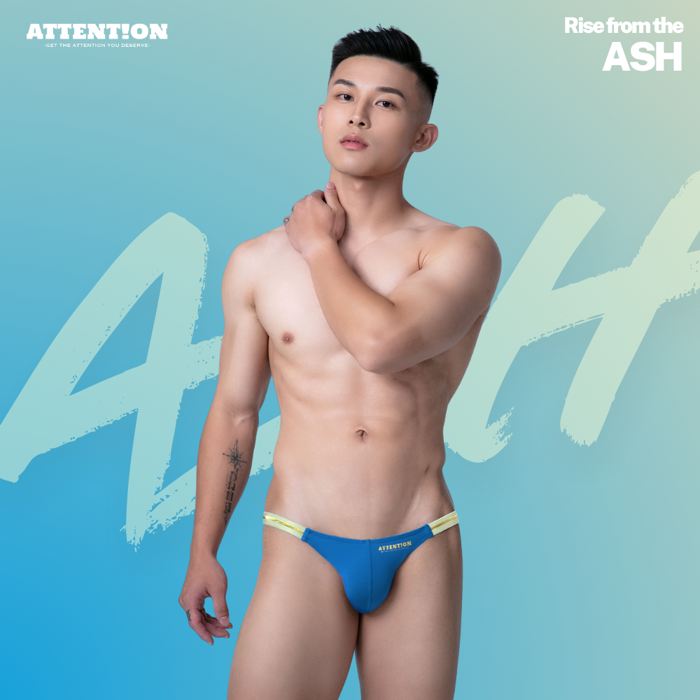 精選新品！【裸筋藍】極澀系高衩三角內褲