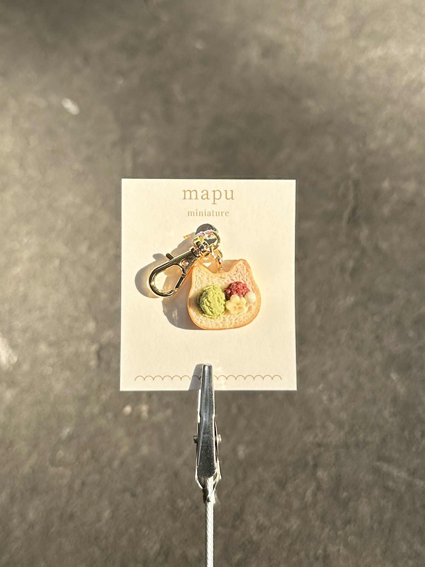 [mapu] 和風甜點貓咪吐司吊飾 | NO.8