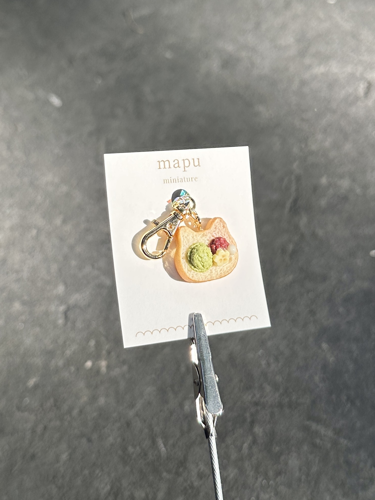 [mapu] 和風甜點貓咪吐司吊飾 | NO.8