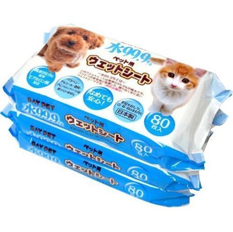 【預訂】AQ091305 LEC 寵物用濕巾系列 (80入*3包)