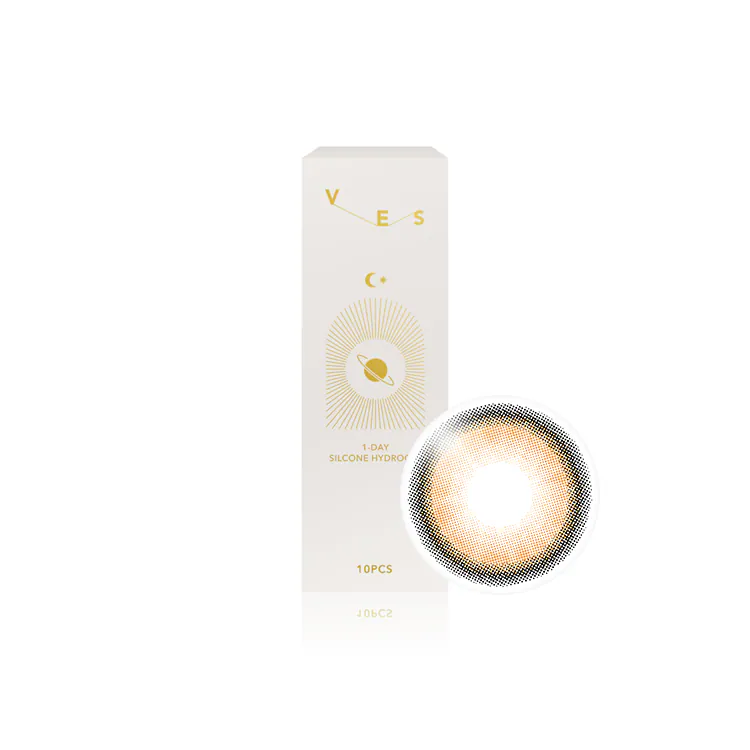 威世矽水膠彩色日拋(10片)霧茶棕
