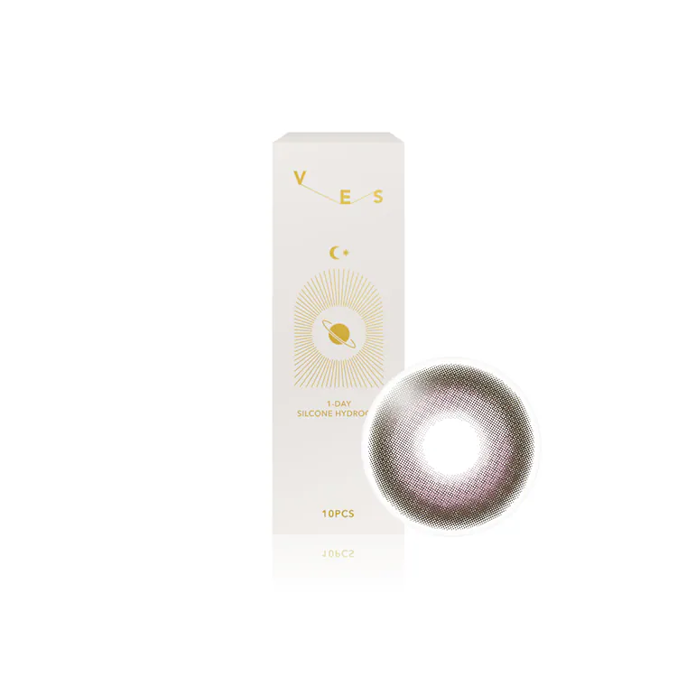 威世矽水膠彩色日拋(10片)如煙褐