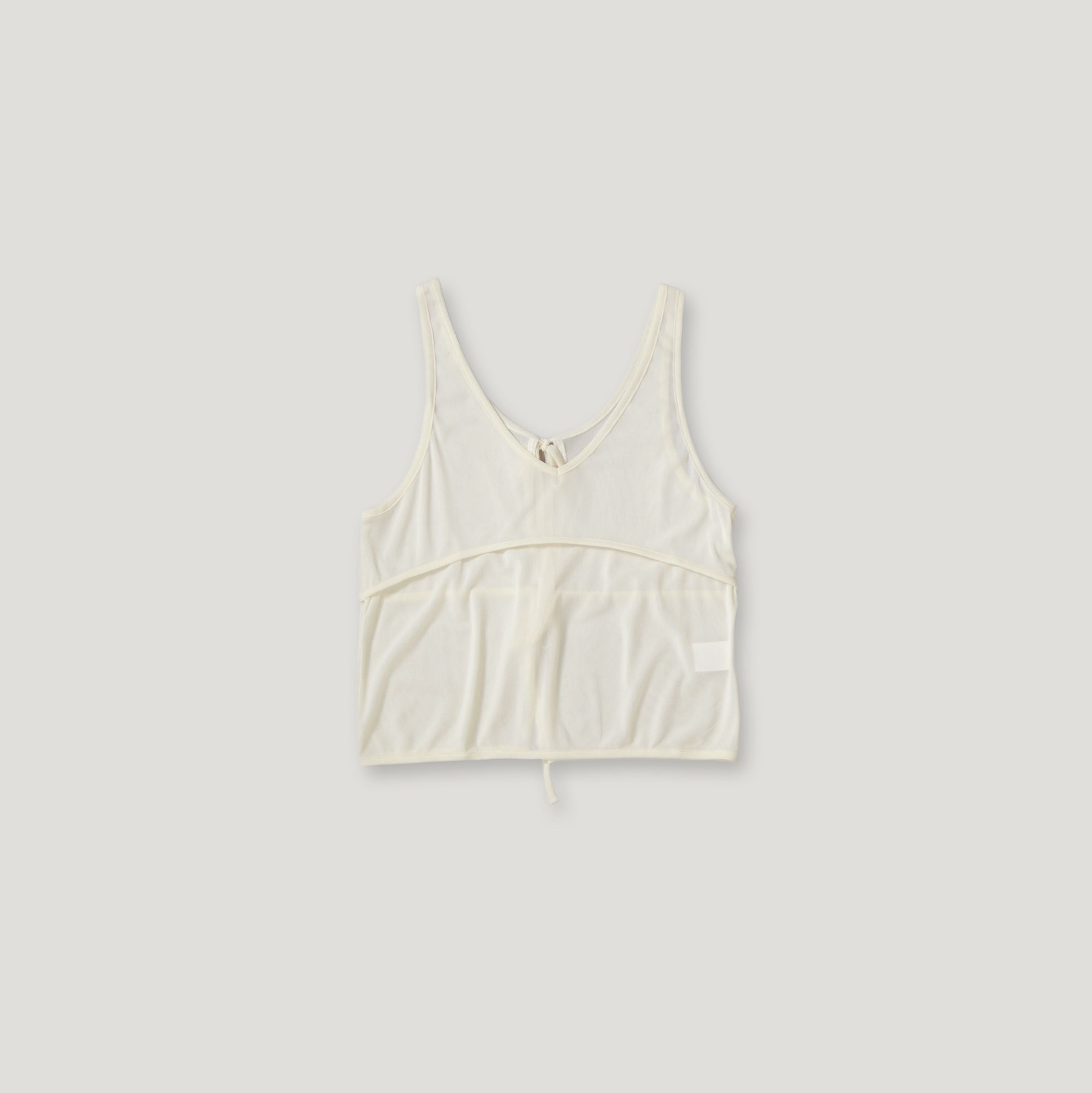 J.P.L. 圓領透紗上衣 ✕ 飾結透紗背心 ‹ Set › ╭ 2色 ╮