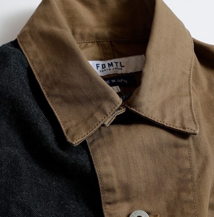 9/13 RELEASE: FDMTL JAPAN 2025 A/W THIRD JACKET COVERALL RINSE - BROWN PRE ORDER ITEM (預訂中)