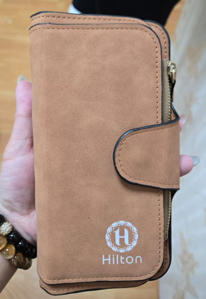 [TW] TWFG HILTON LONG BROWN WALLET , TWFG11 (TWFG11)