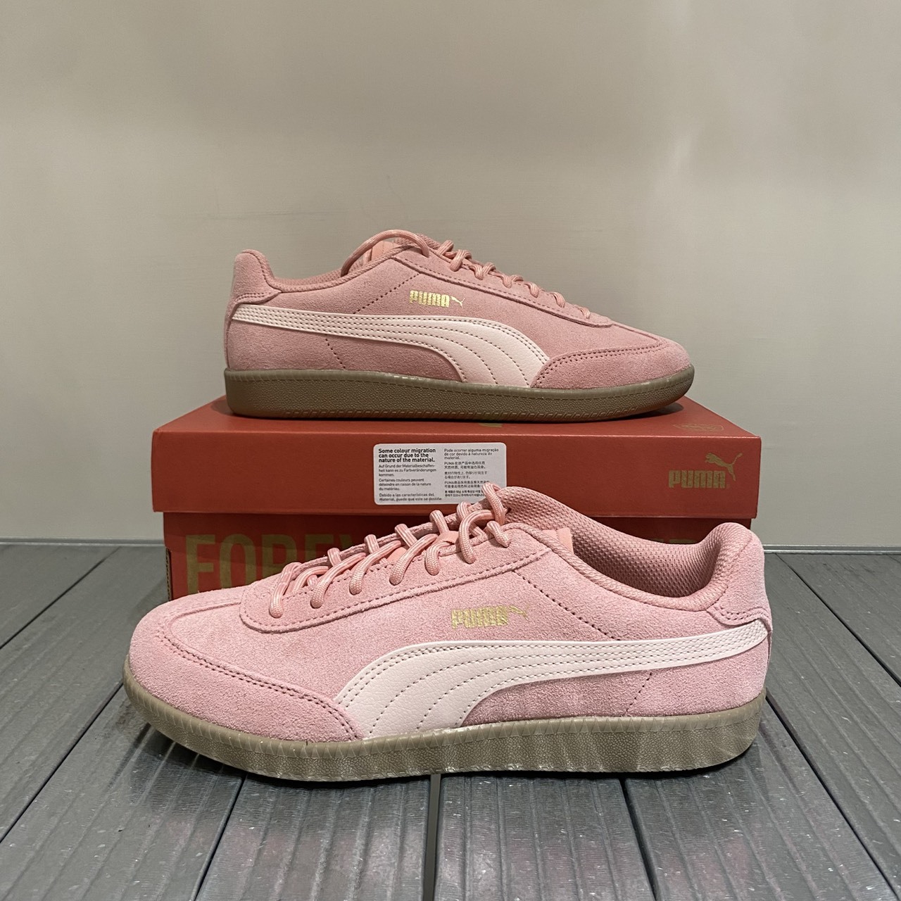 Puma 9-T Suede 復古 麂皮 德訓鞋 蜜桃粉 406756-02