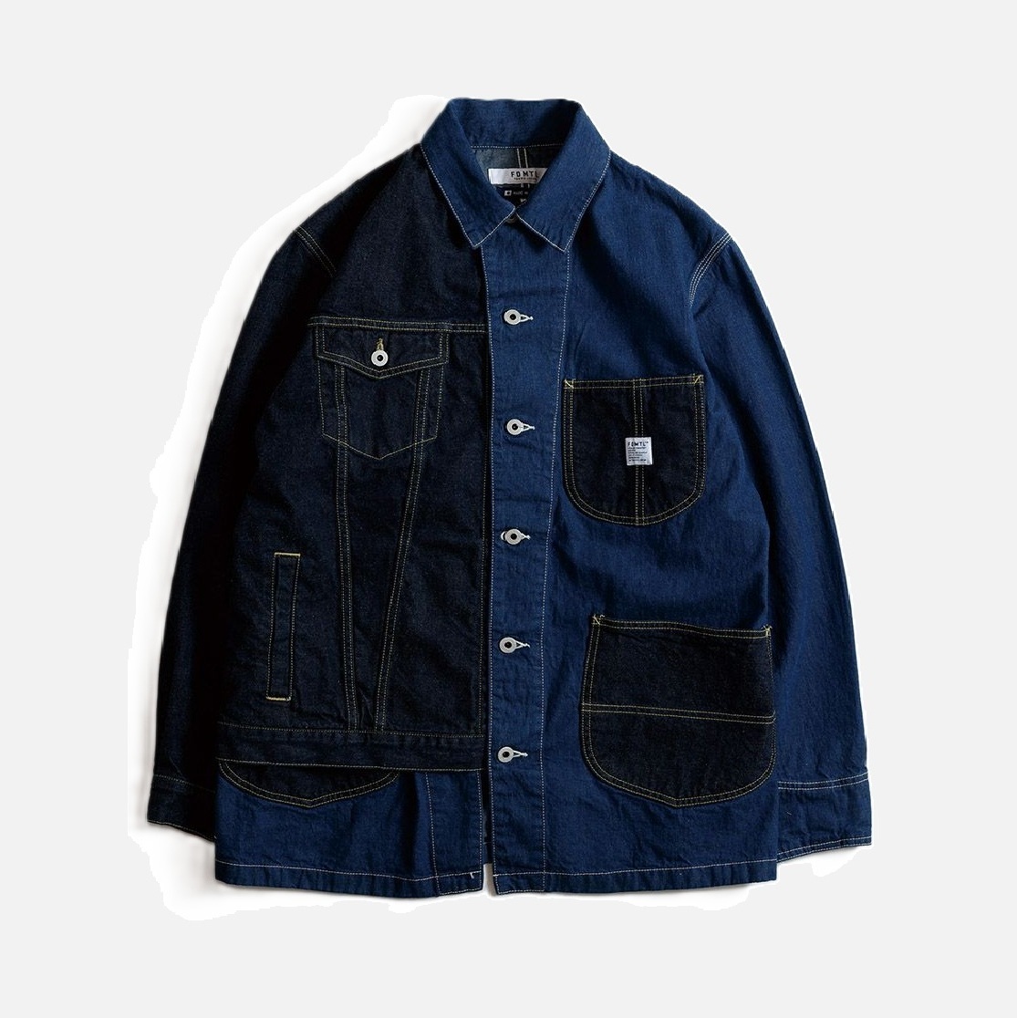 FDMTL JAPAN 2025 A/W THIRD JACKET COVERALL RINSE - INDIGO PRE ORDER ITEM (預訂中)