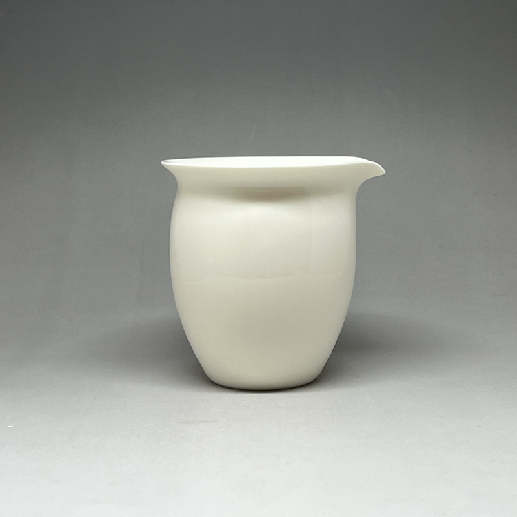 茶香自在】曉芳窯蔡曉芳大師早期作品牙白4號公道杯茶海禮盒裝