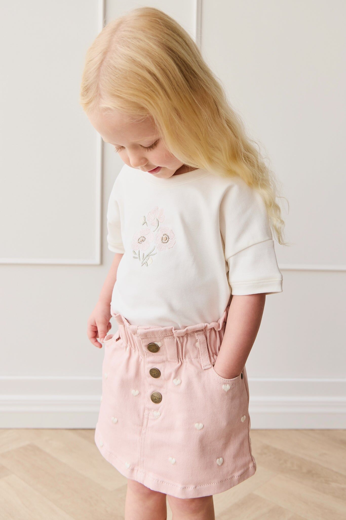 【預購】JAMIE KAY - Briella Skirt（Petite Heart Peach）