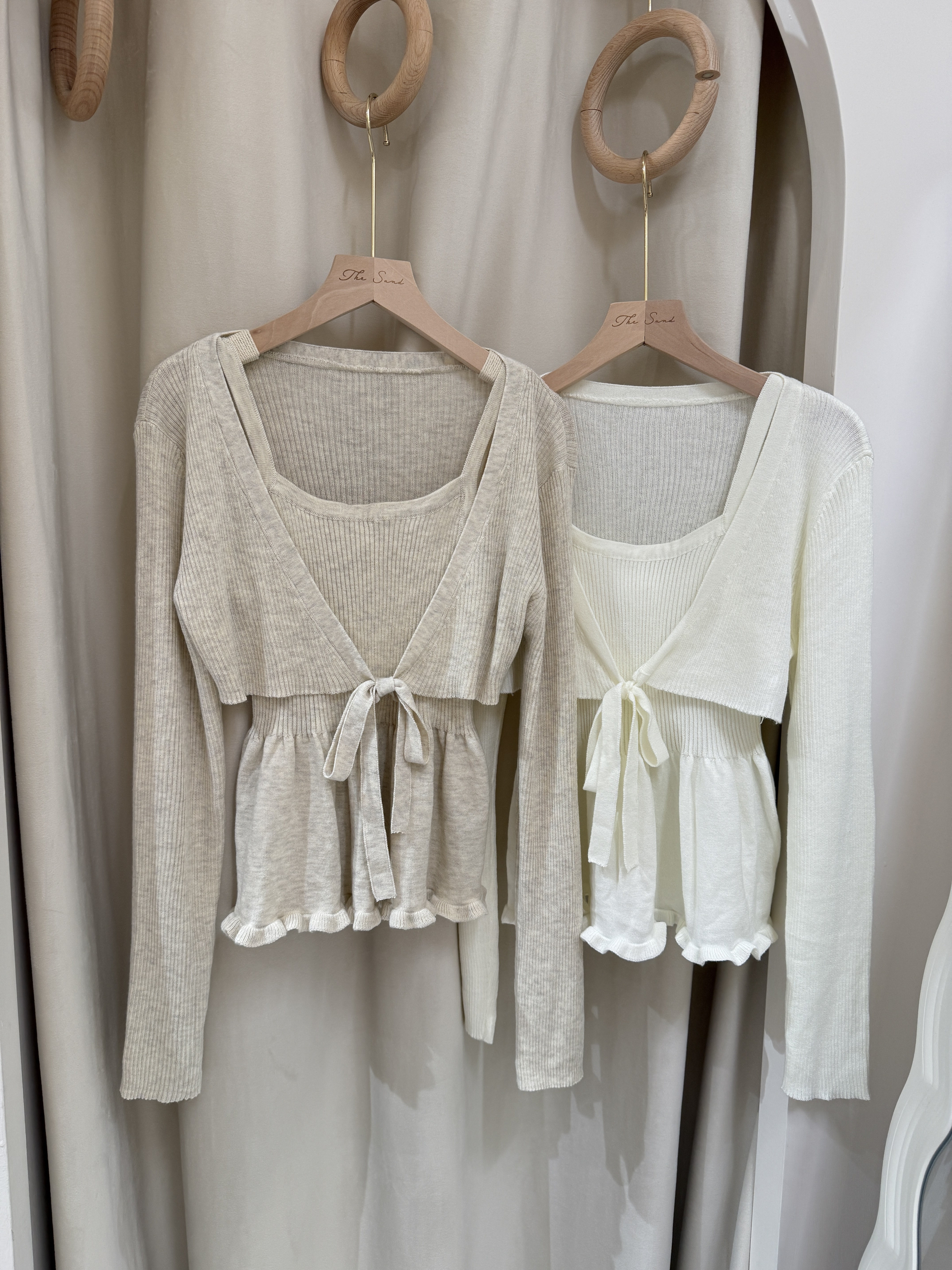 ✨直紋收腰小背心配短外套