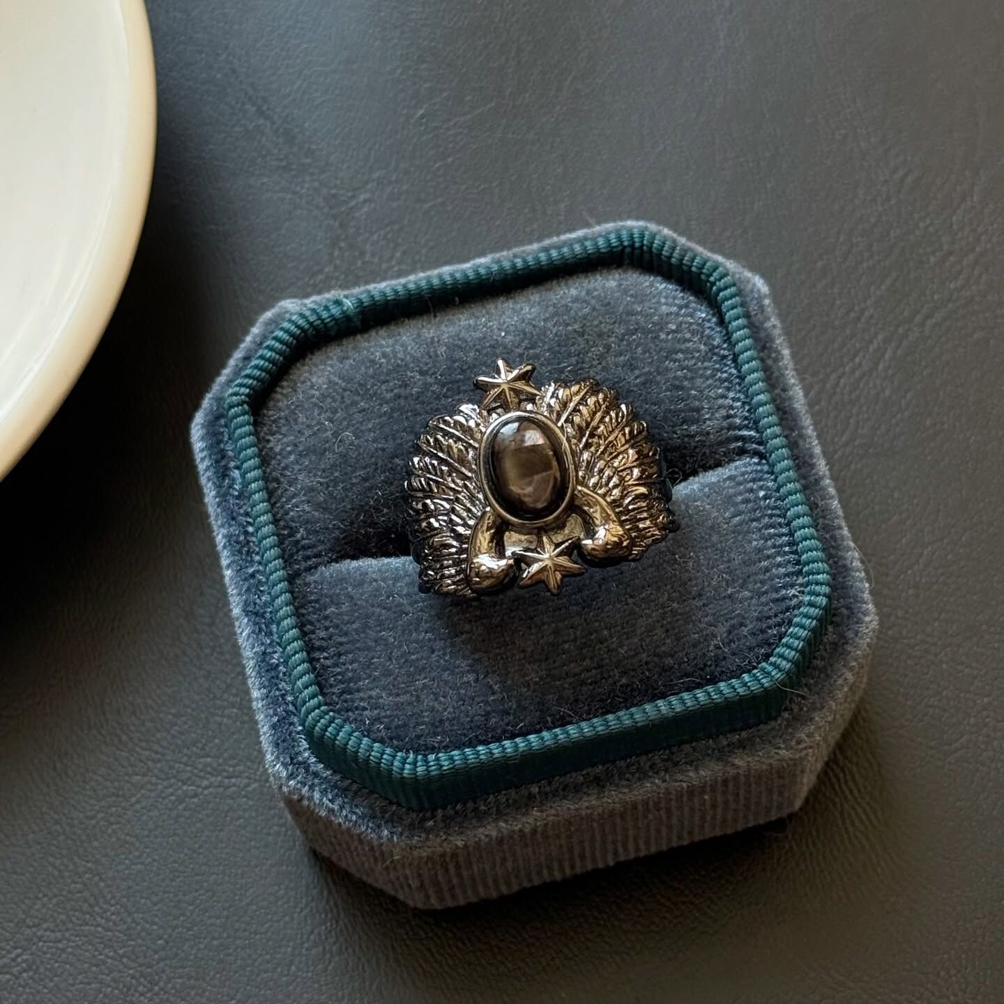 [原石] 金運石 戒指