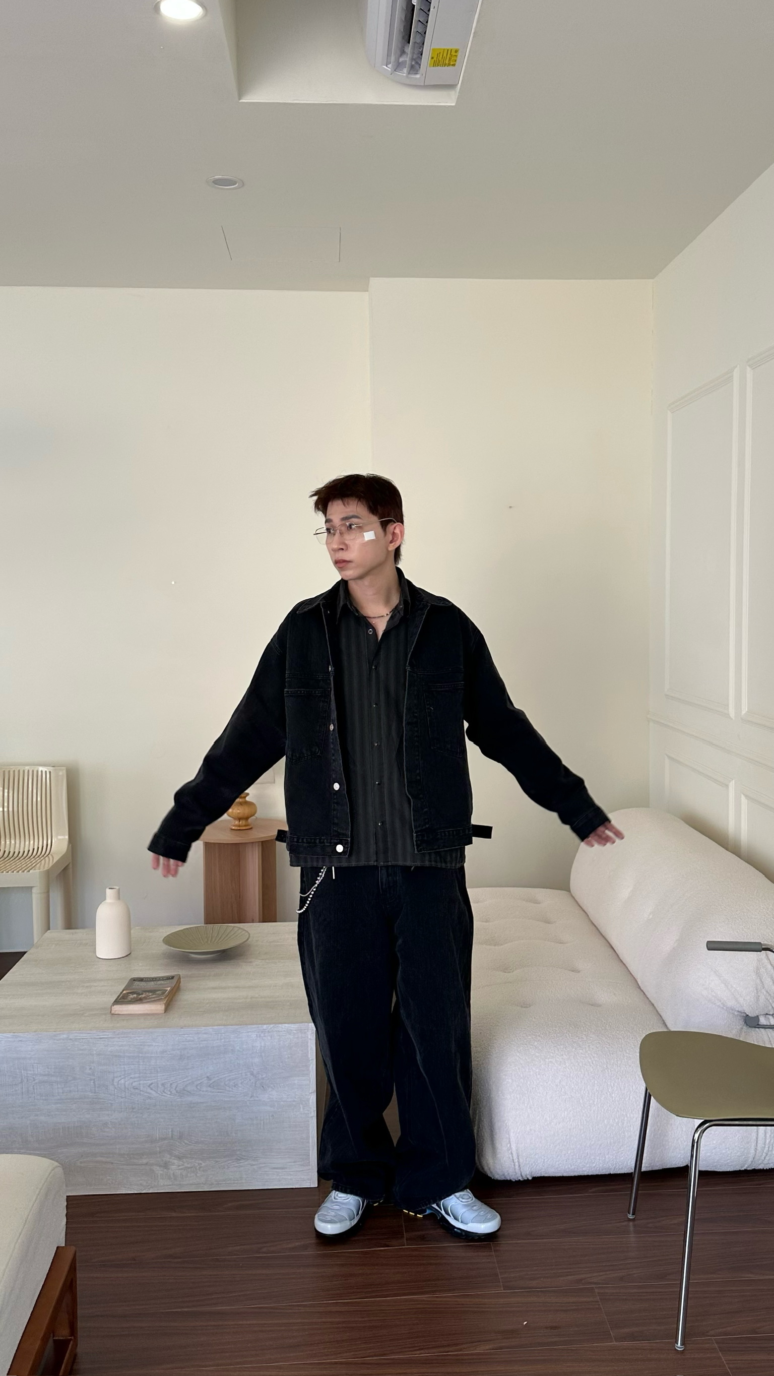 高端闊腿牛仔褲❤️