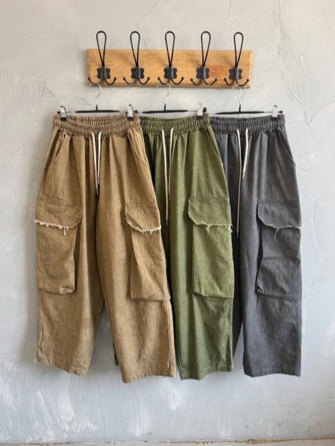 淨色工裝鬆身褲 HIGH FIVE-159P