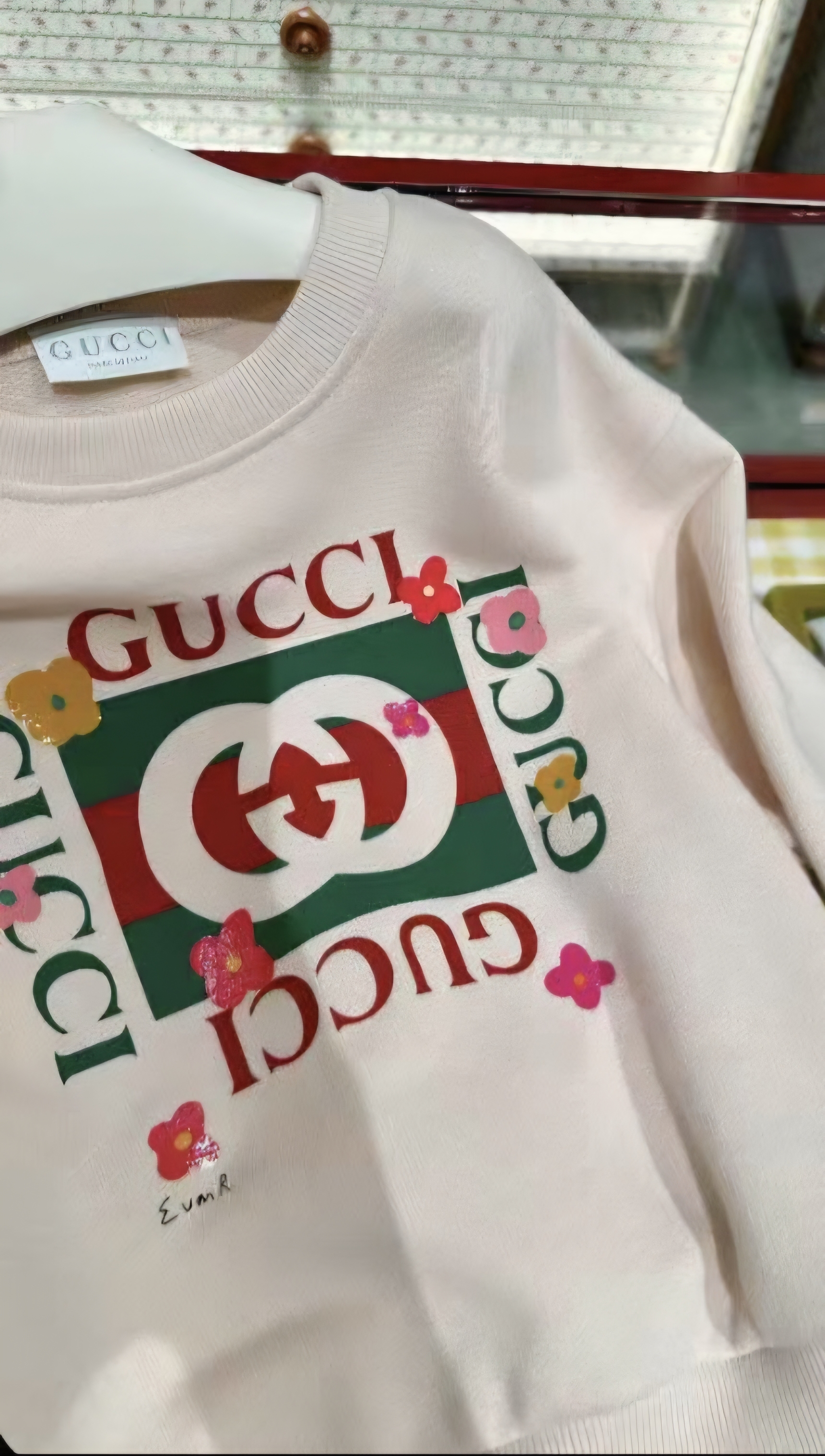 GG kids 淡粉色 圓領衞衣