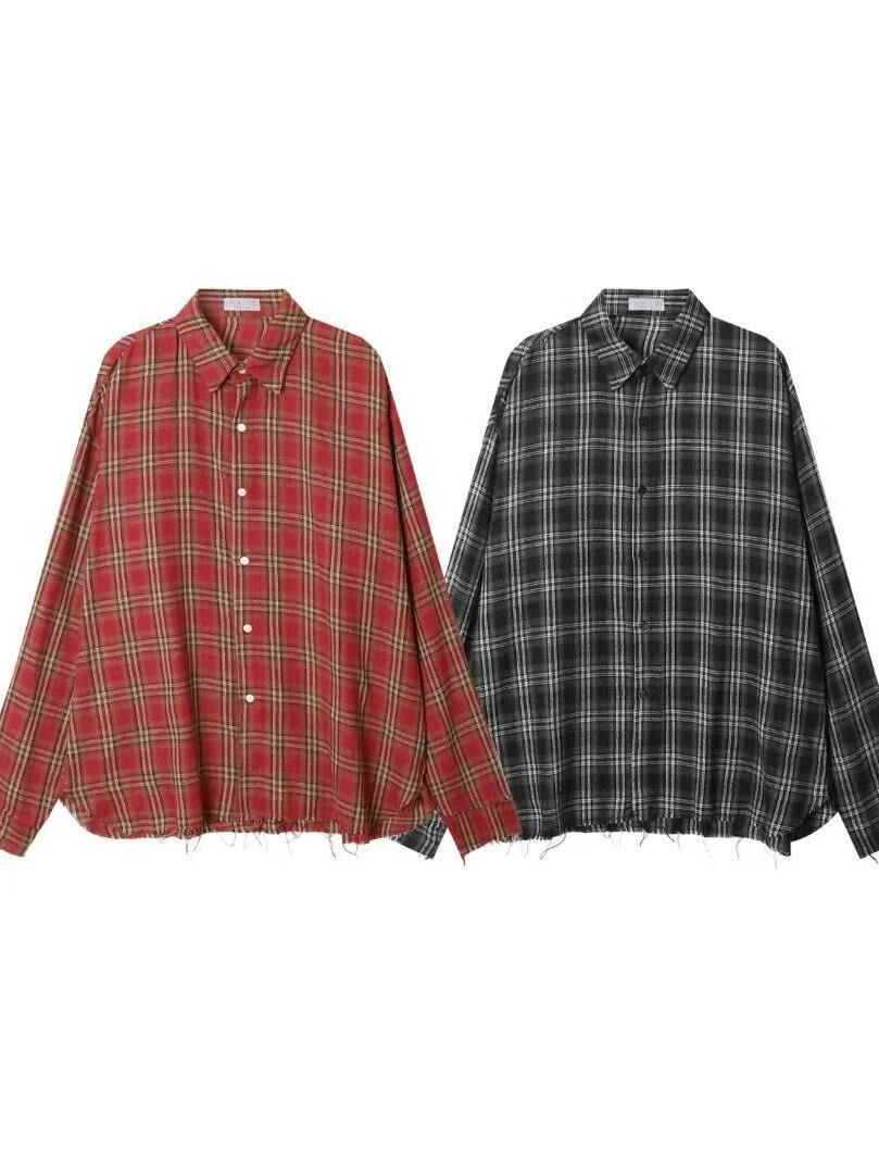 格仔長袖恤衫 TAC-0288S