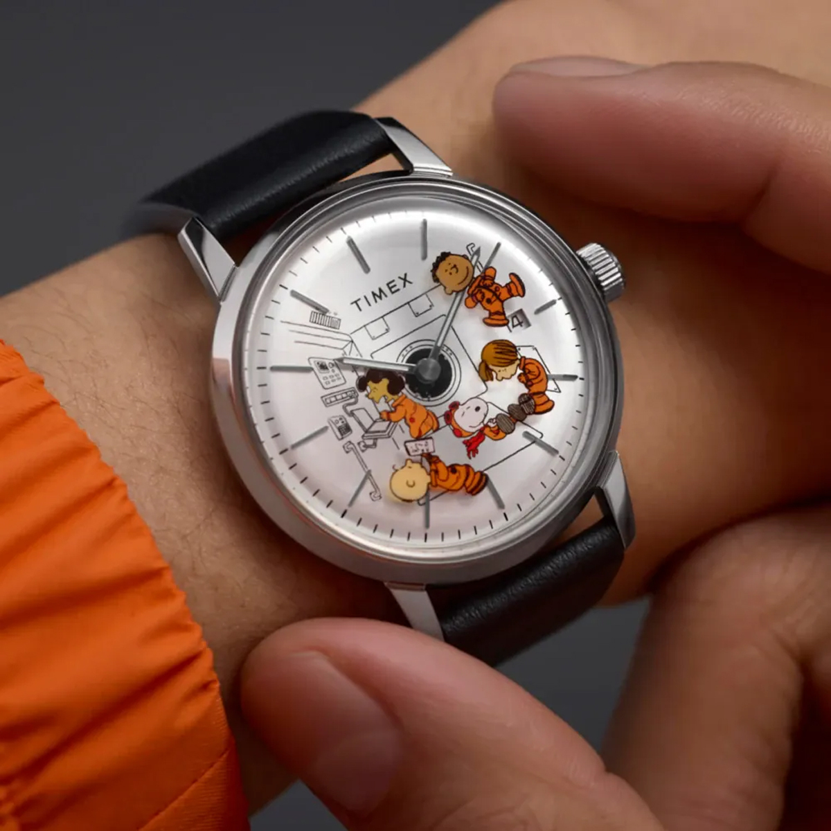 Timex Marlin® Automatic x Peanuts Space 40mm TW2W87200 皮帶機械錶