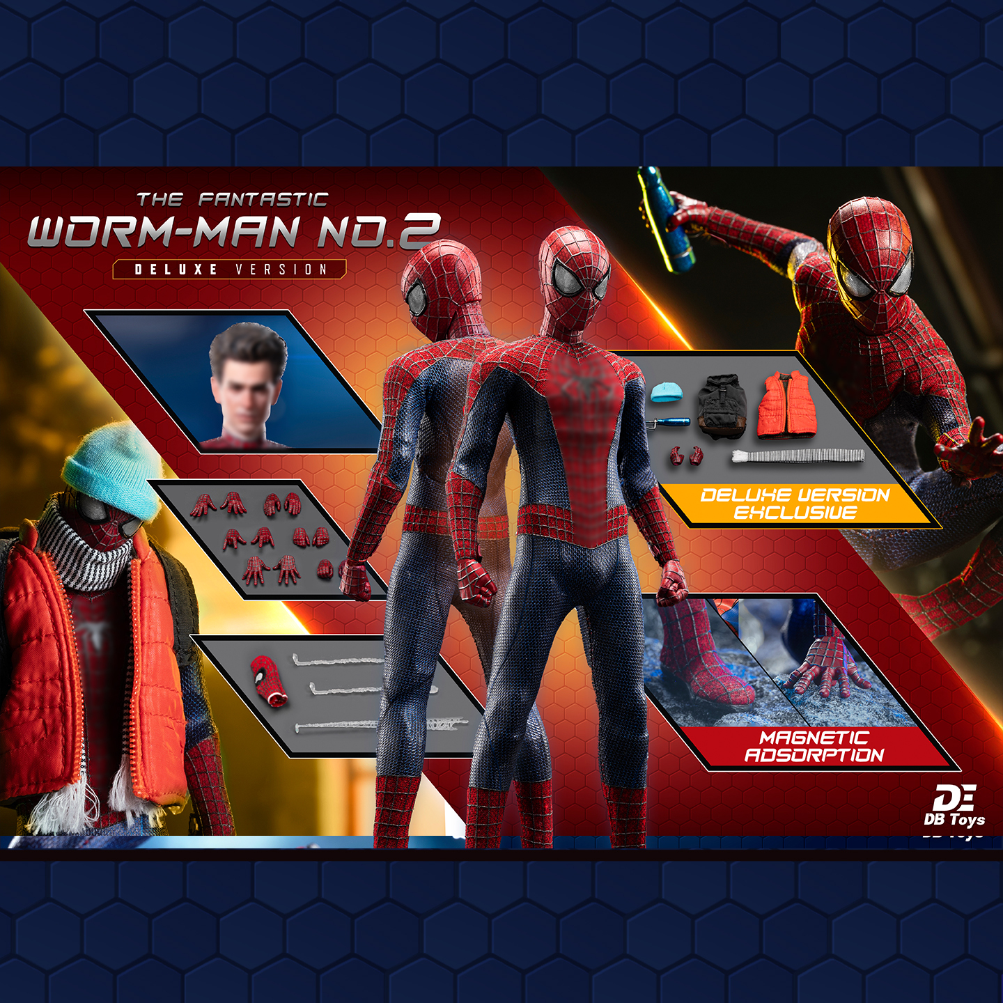 DBToys 1/12 The Fantastic Worm-Man 2 Action Figure