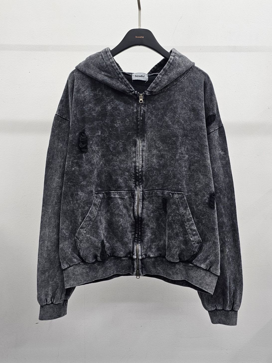 洗水連帽拉鍊外套 HD-030JK