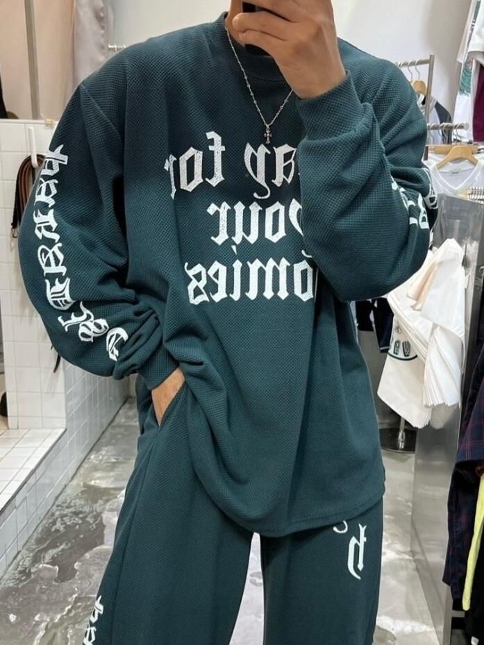 英文字長袖衫 HD-015T