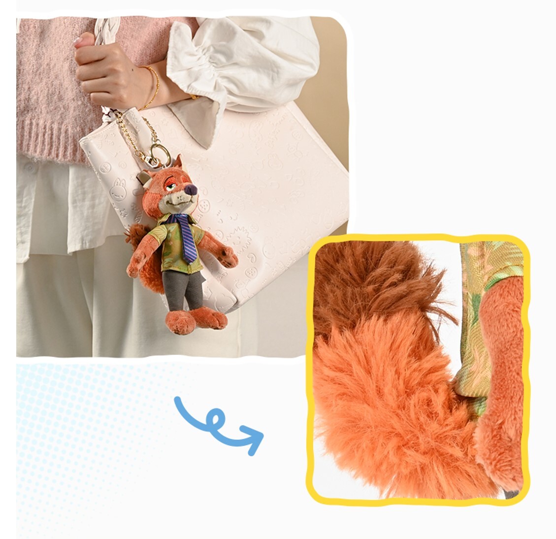 Disney Zootopia plush doll keychain ornaments |Nick