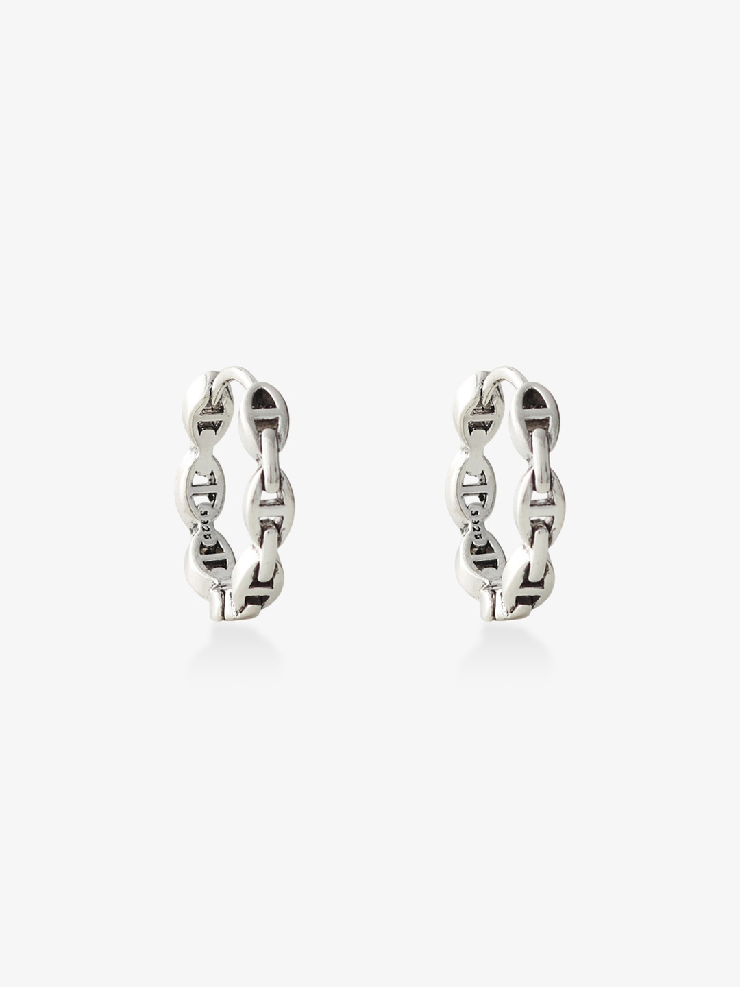 豬鼻子鏈圈圈耳環