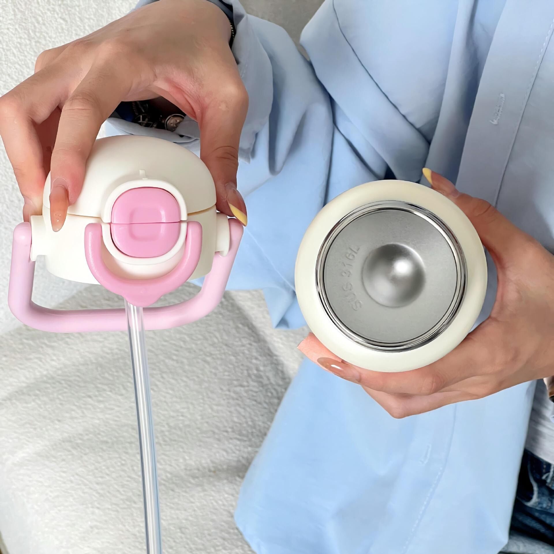 500ML Korean Floral Style 316 Stainless Steel Thermos