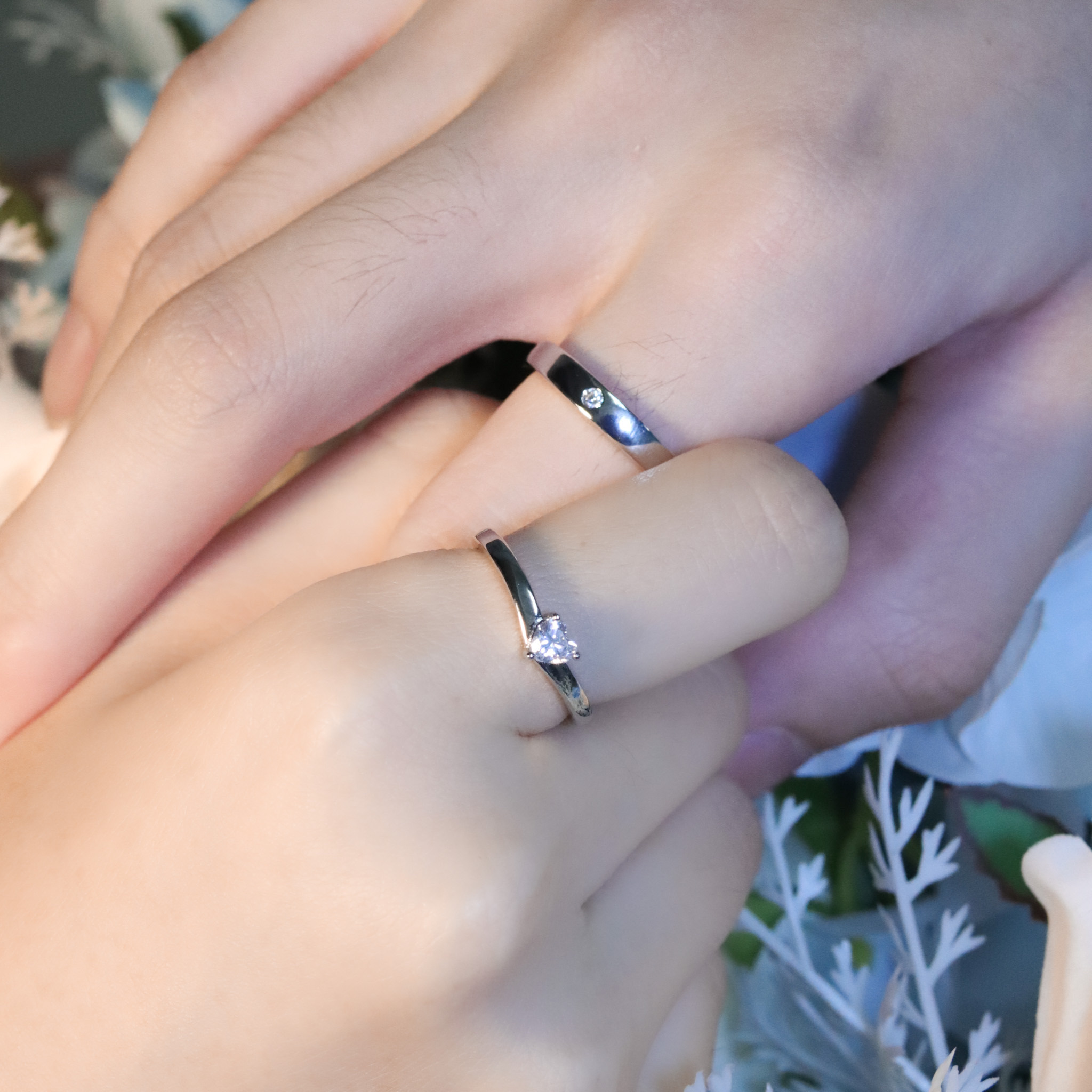 | 925銀・白金 | 我愛你情侶戒指 （男款 /女款）  | RI0912 |