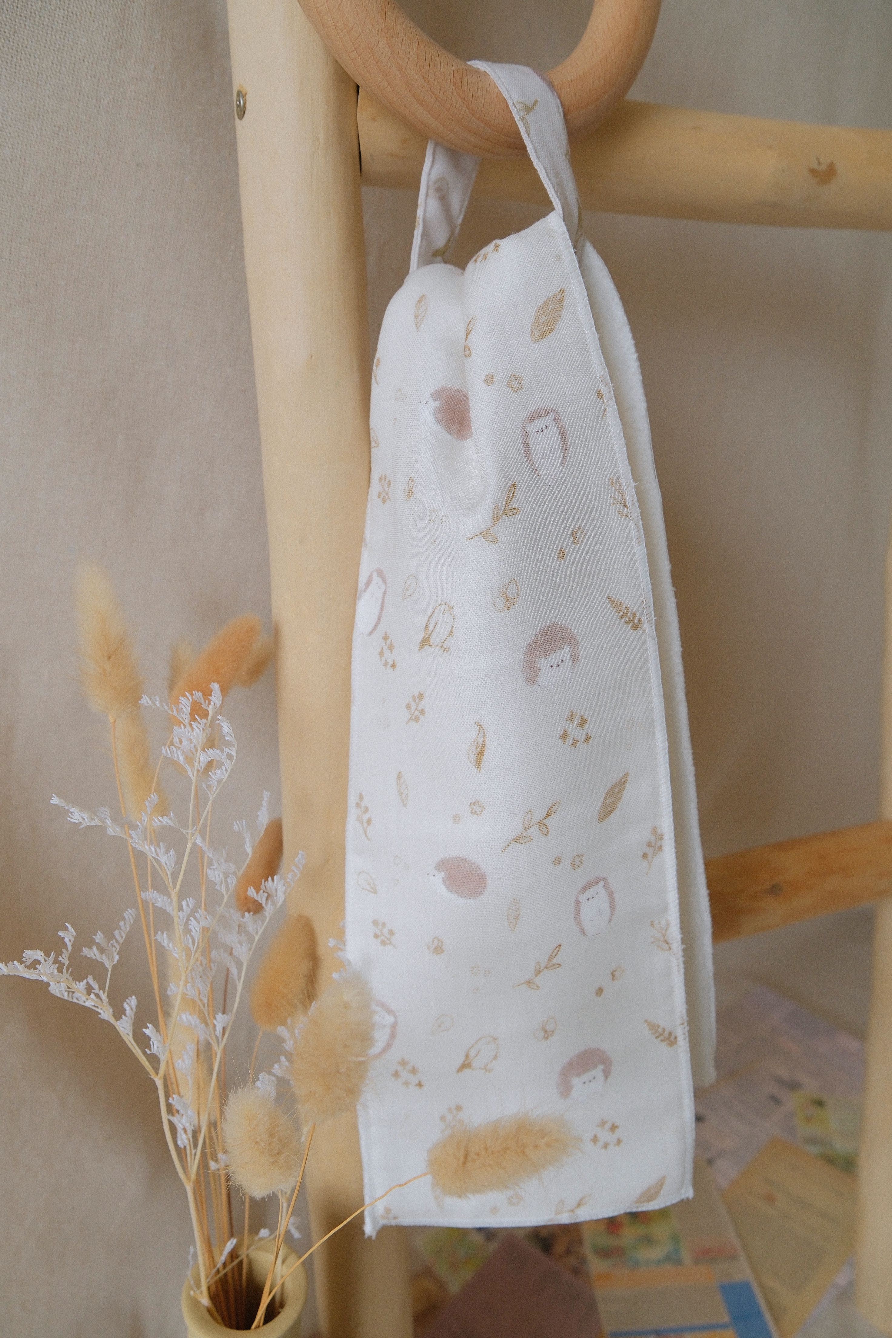 Hi Y.P store-手作擦手巾-獨家設計款-秋葉刺蝟