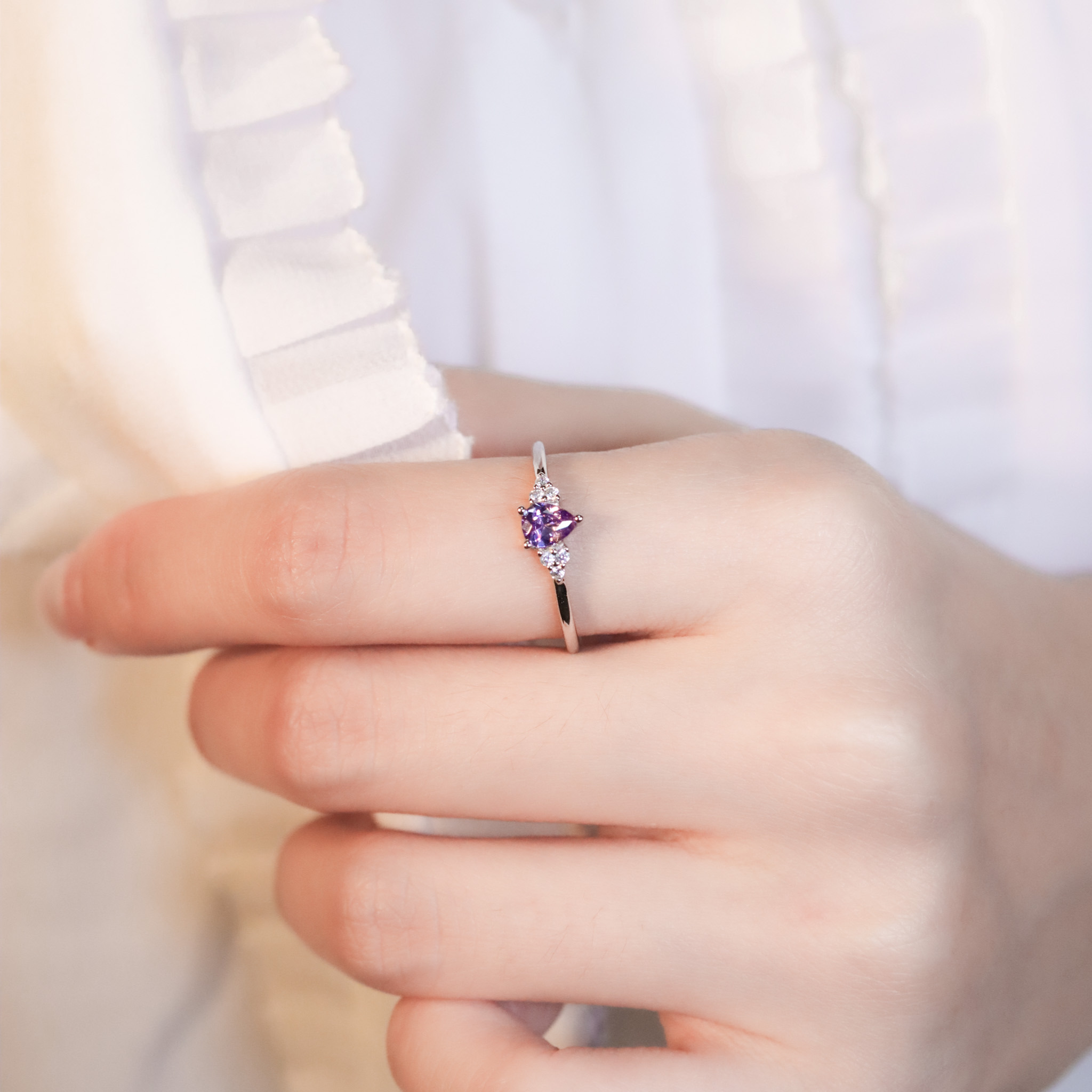 | 925純銀 | 漫紫點滴戒指 | RI0942 |